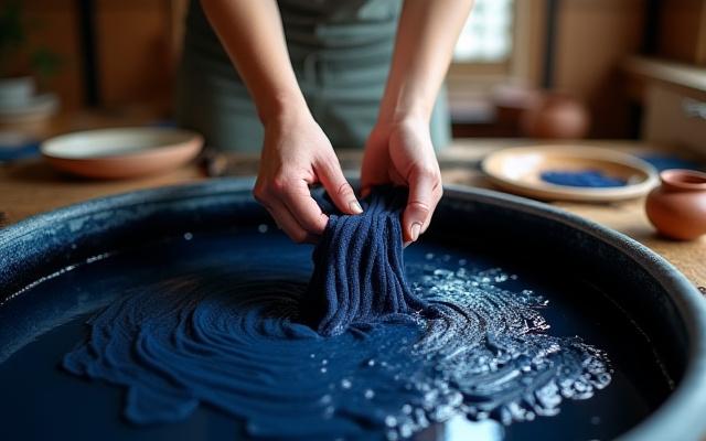 藍染体験ワークショップでの参加者